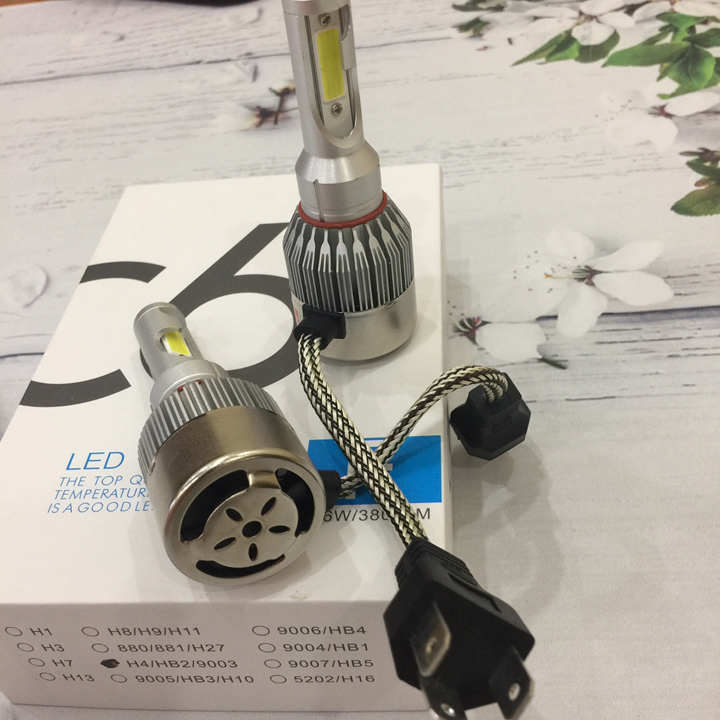 Đèn Pha Led C6 2 Tim H4, Độ sáng 3800Lm - G224