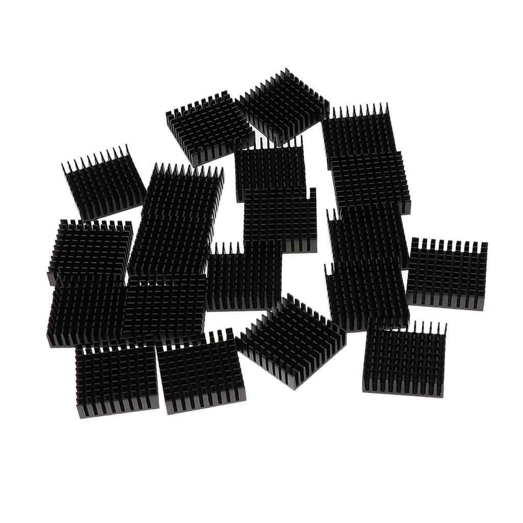 20 Pieces of Aluminum Heatsink Cooling Fin Radiator 35*10*35mm for IC Led Chip 5W-10W
