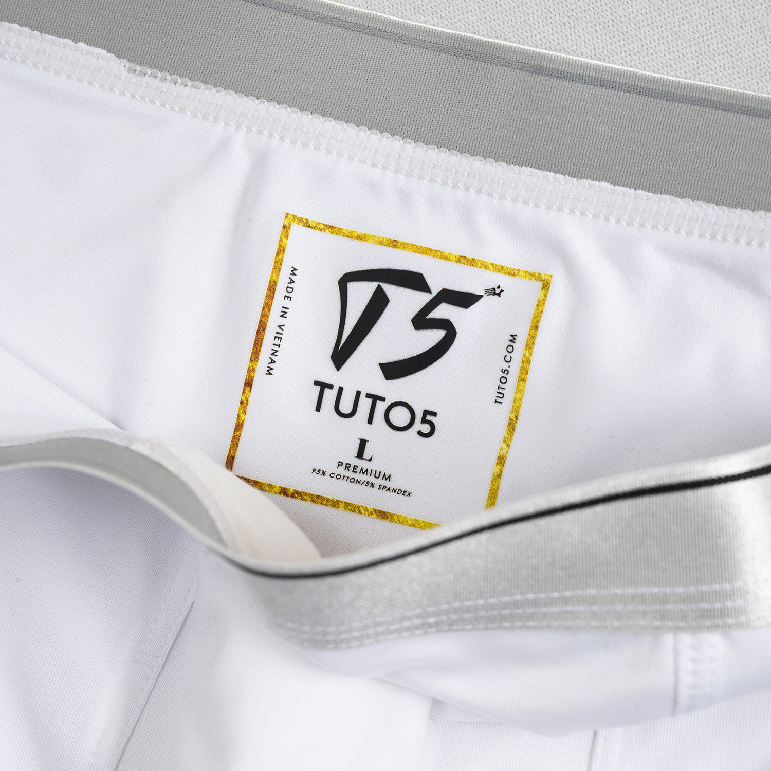 Quần lót boxer xịp đùi nam TUTO5 thun lạnh cotton cao cấp kháng khuẩn trơn basic cạp cao thể thao trắng/đen/xám ghi BX01