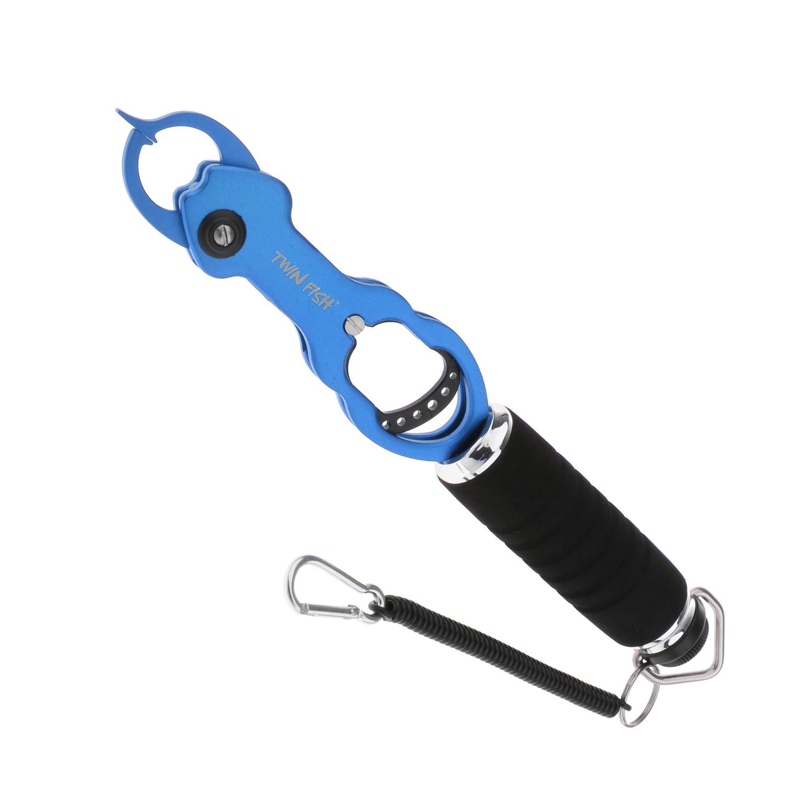 Fishing Pliers Grip Fish Lip Gripper Fish Controller Hook Remover Tool Blue