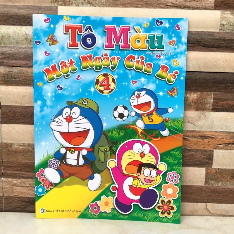 tập tô màu doraemon một ngày của bé