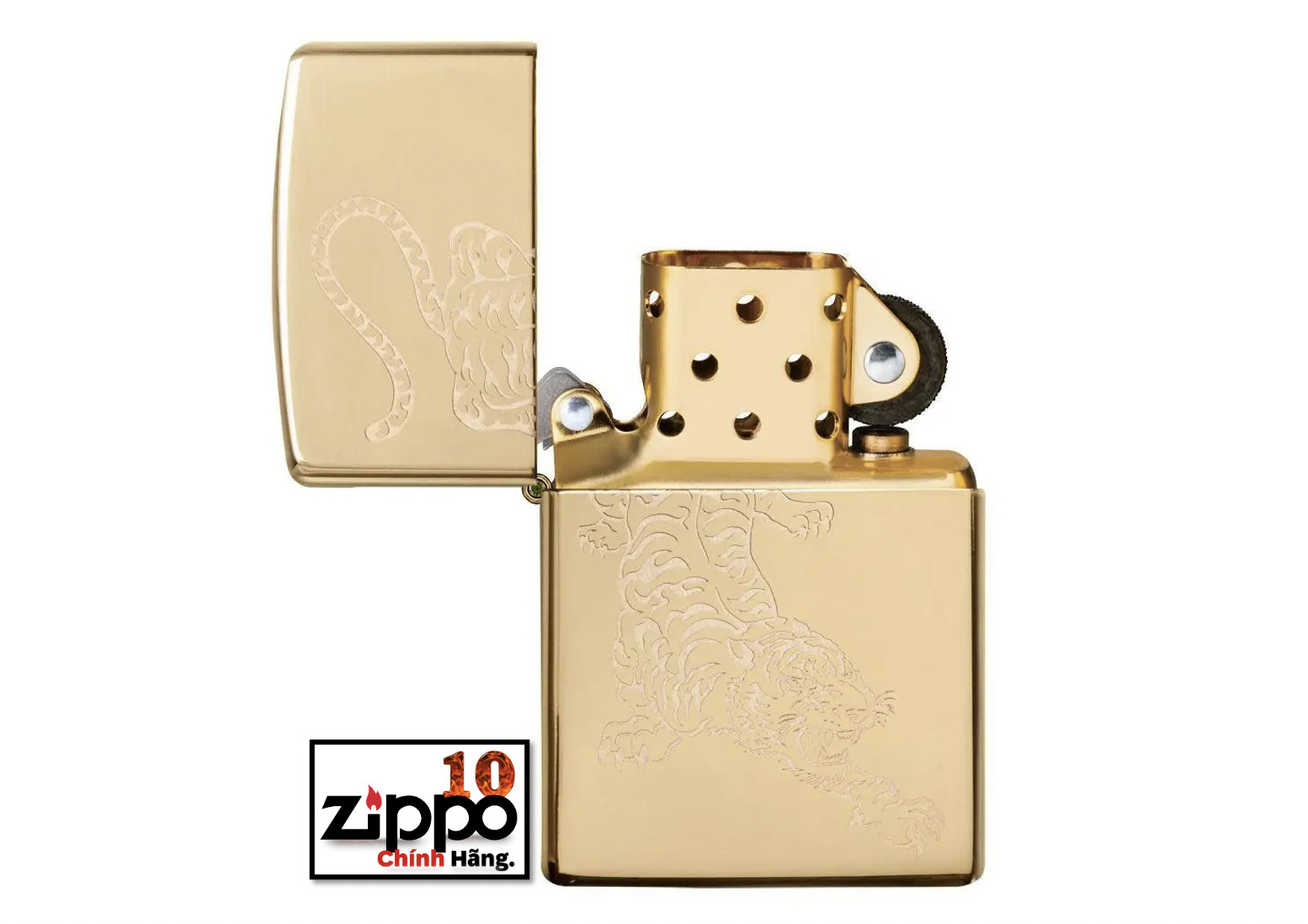 Bật lửa ZIPPO 29884 Tiger Design - Chính hãng 100%