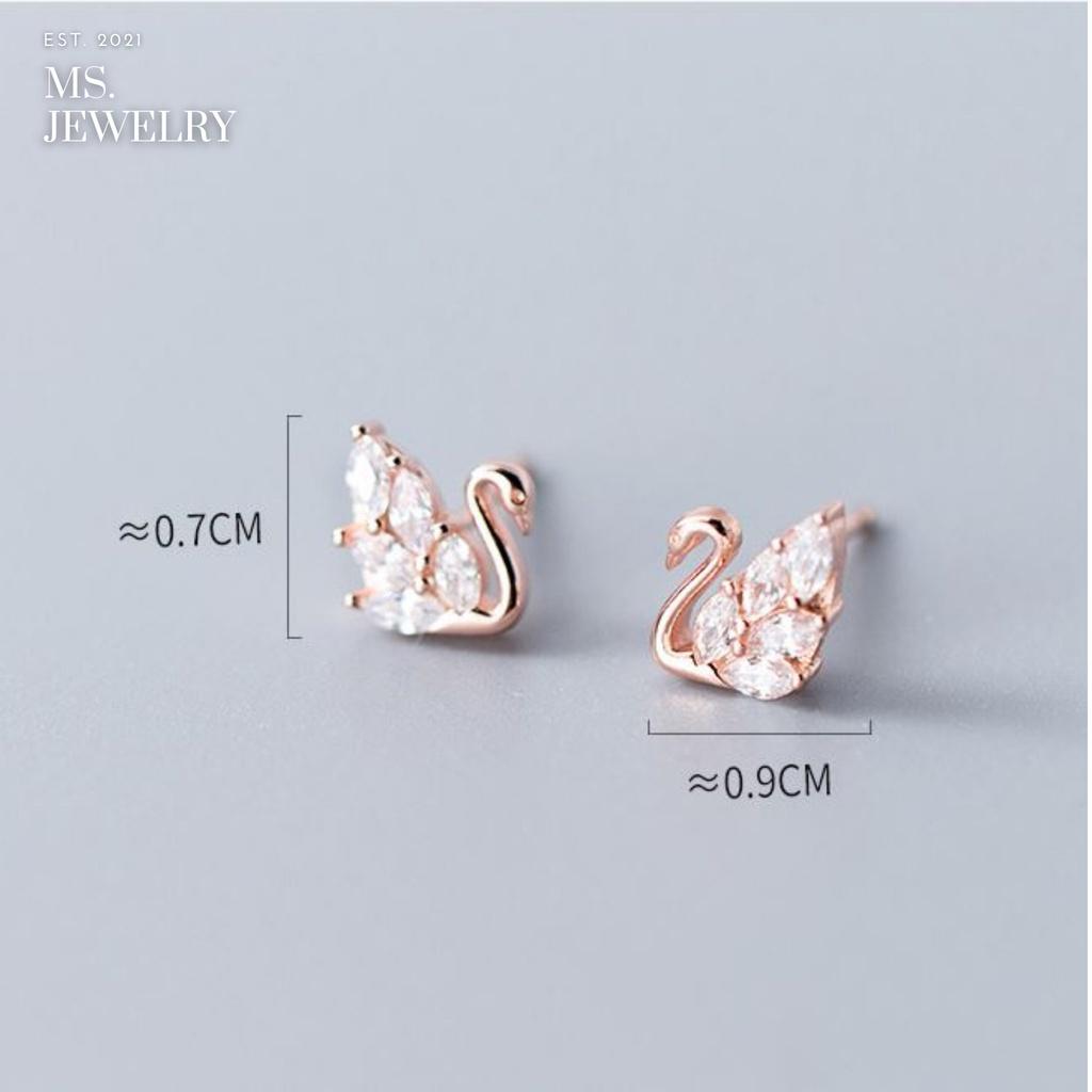 Khuyên Tai Bạc S925 Đính Đá Cz KS15