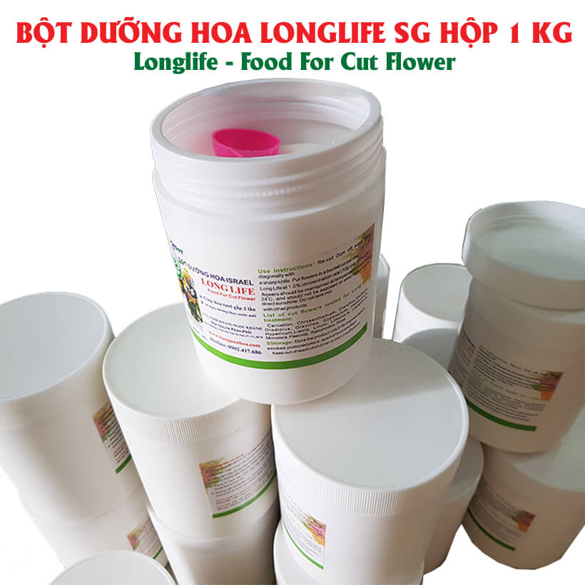 Shop Hoa Bảo Quản Hoa Cắm Lẵng, Hoa Cắm Xốp lâu tàn và hạn chế thay hoa định kỳ bằng Bột Dinh Dưỡng Hoa nhập khẩu Israel hiệu Longlife SG Của Israel