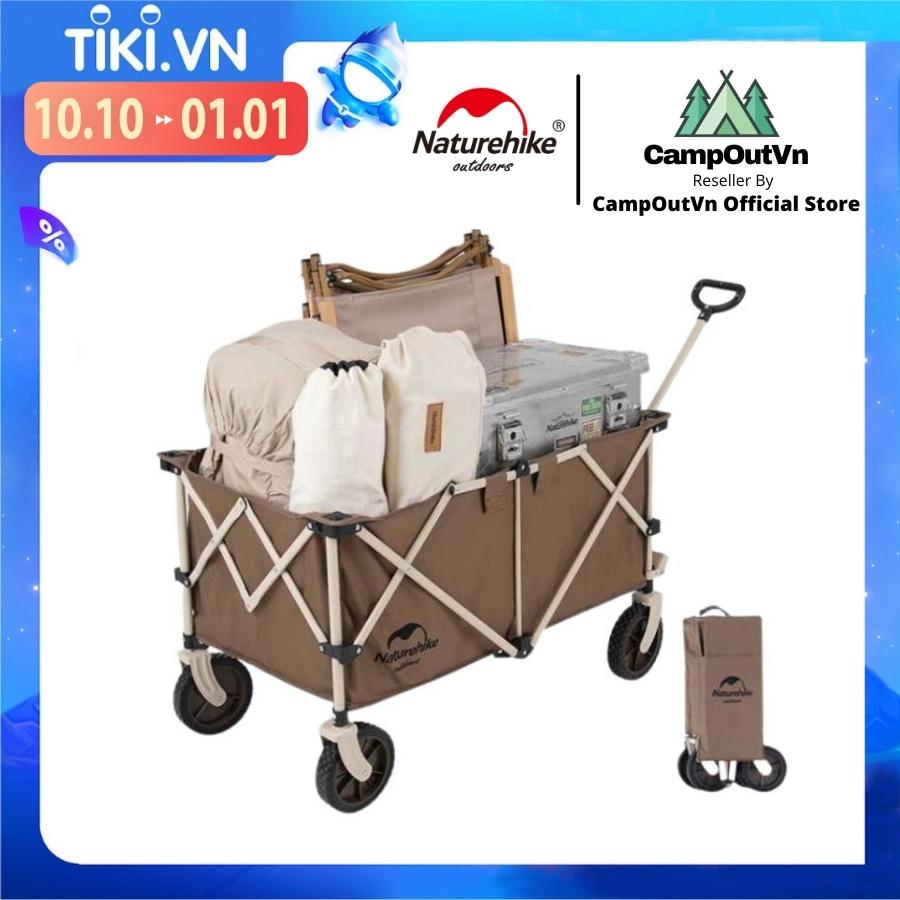 Đồ cắm trại Xe kéo Naturehike NH20PJ005 xếp gọn du lịch dã ngoại thể tích 193L A242