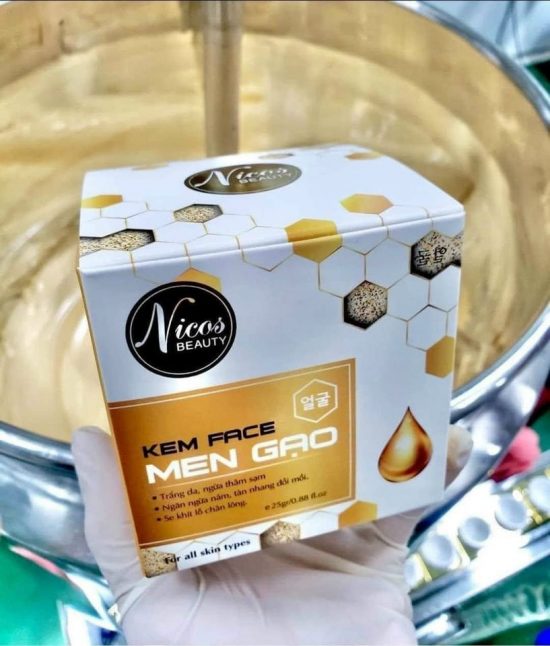 Kem Face Men Gạo Nicos – Phục Hồi, Dưỡng Trắng DA