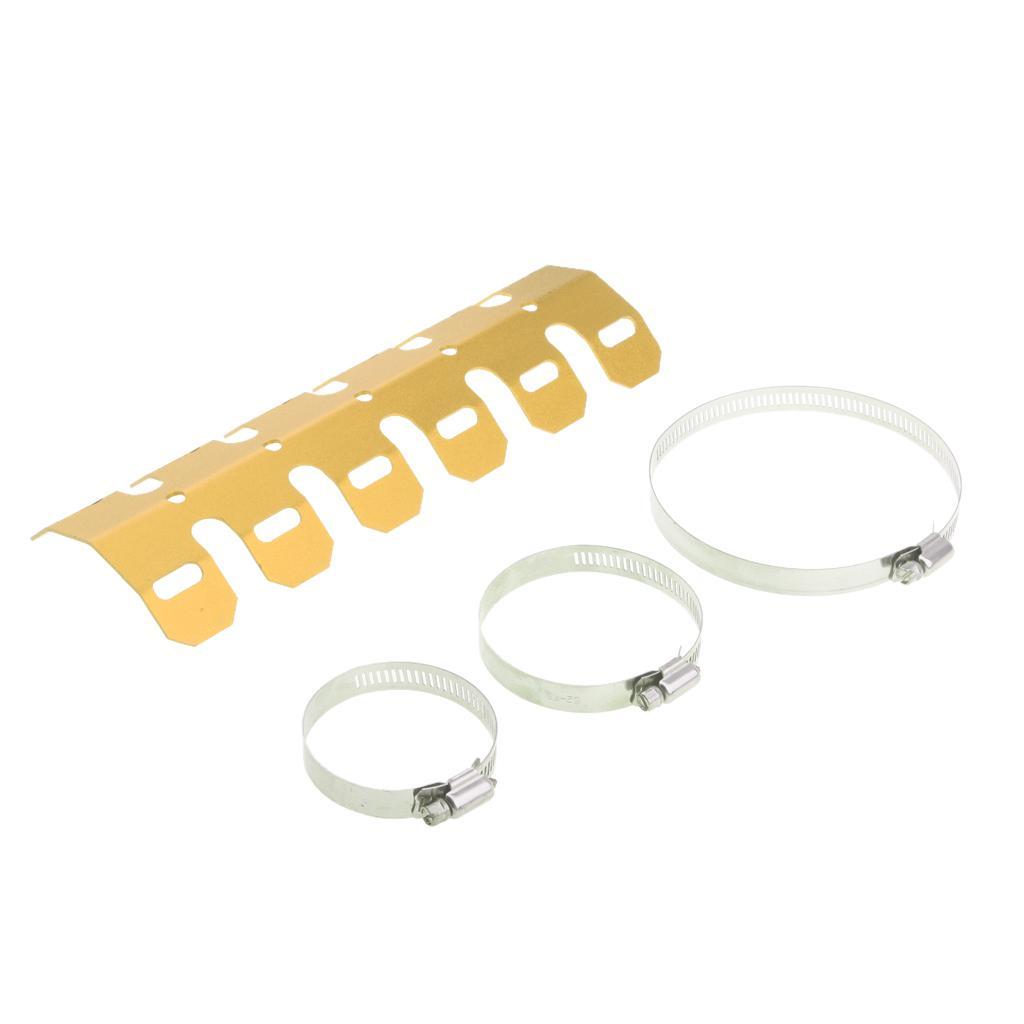 25CM Universal Motorcycle Exhaust Muffler Pipe Leg Protector Heat Shield Cover For All Dirt Bike Racing