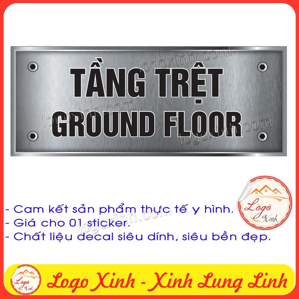 LOGO TEM STICKER BIỂN SỐ TẦNG DÙNG CHO TÒA NHÀ CHUNG CƯ, KHÁCH SẠN - NHẬN THIẾT KẾ THEO YÊU CẦU - SIÊU ĐẸP VÀ SANG TRỌNG