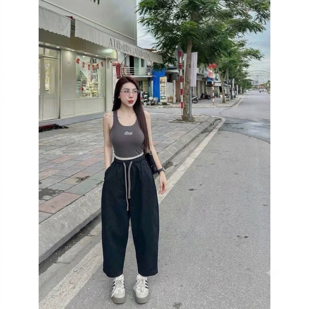 Quần nữ ống rộng lưng chun NeSa Shop, quần kiểu nữ form rộng bigsize chất liệu cao cấp mềm nhẹ mát QNH.65