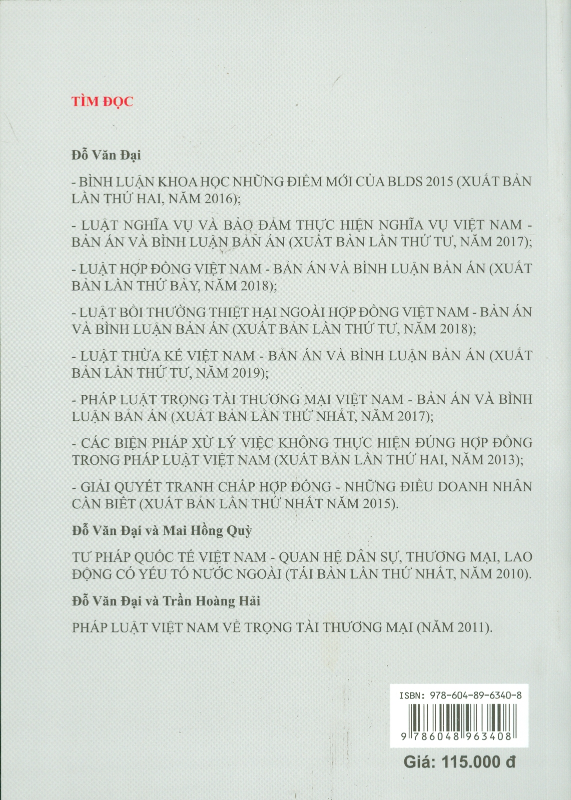 PHÁP LUẬT VIỆT NAM VỀ TRÁCH NHIỆM BỒI THƯỜNG CỦA NHÀ NƯỚC (Sách chuyên khảo)