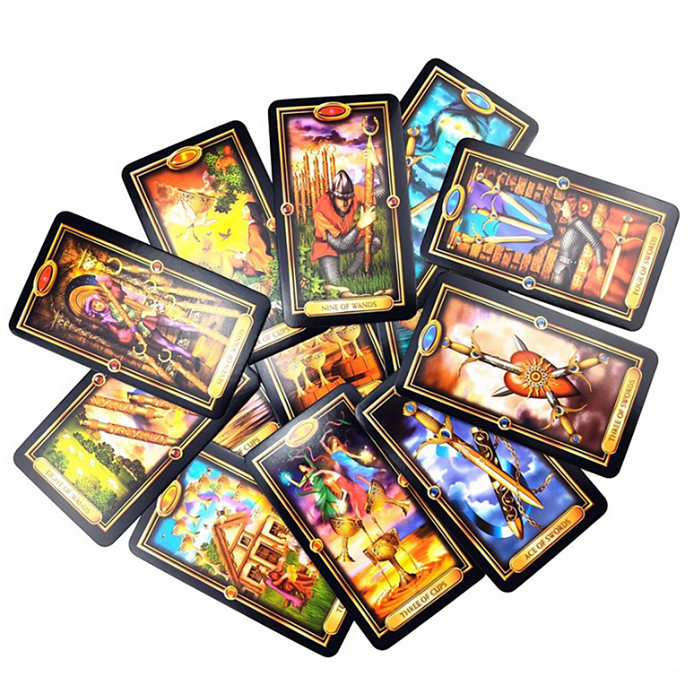 Bộ Bài Tarot Guidance Of Fate Easy Gilded Tarot Đá Thanh Tẩy