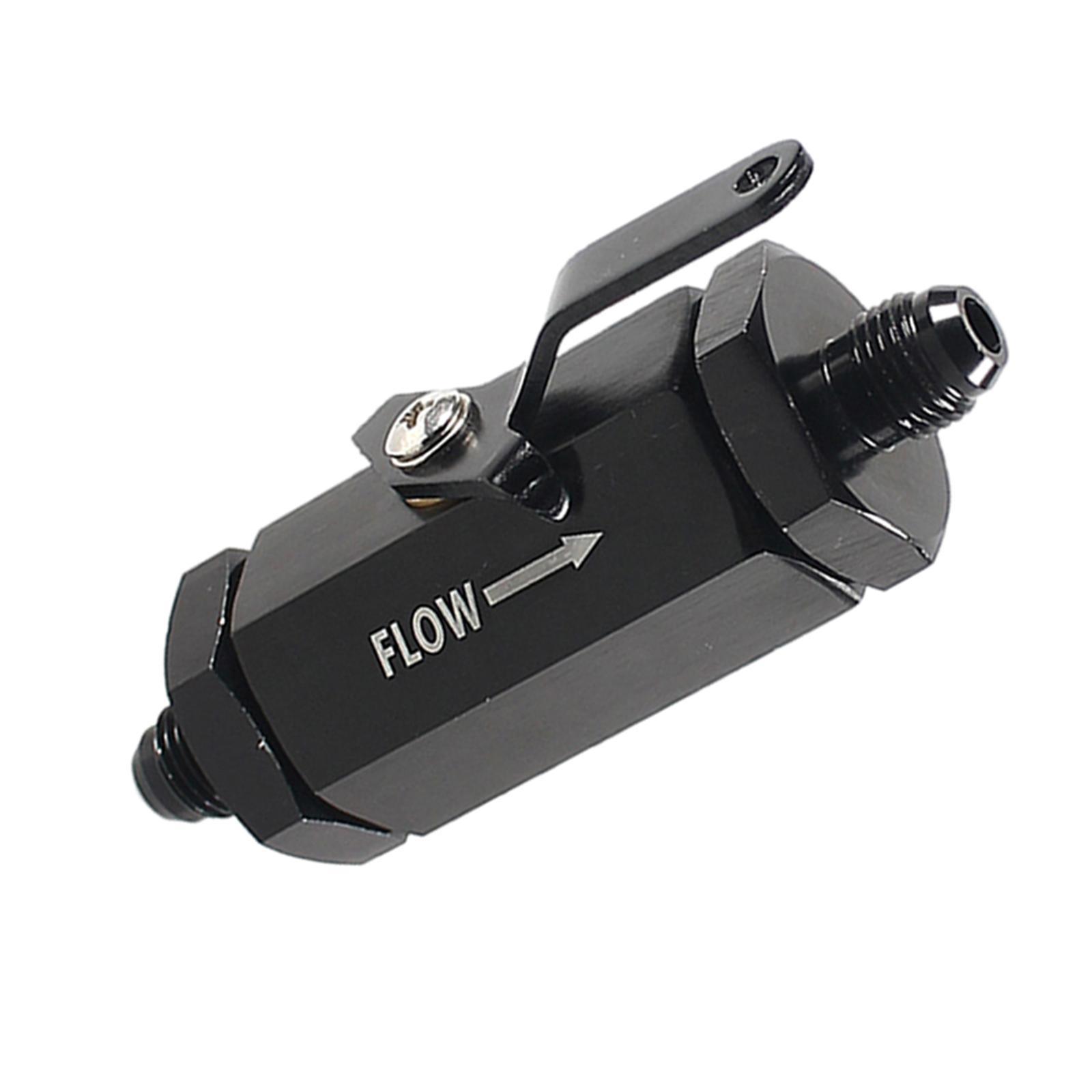Universal Fuel Shut Off Valve Replace Aluminum Alloy Black Accessories