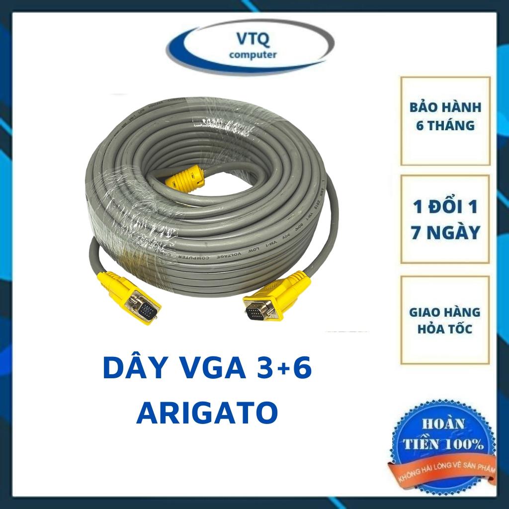 Dây VGA, cáp tín hiệu 10m 15m 20m 25m 30m hàng chuẩn 3+6 chất lượng cao-cáp 2 đầu VGA đực xịn