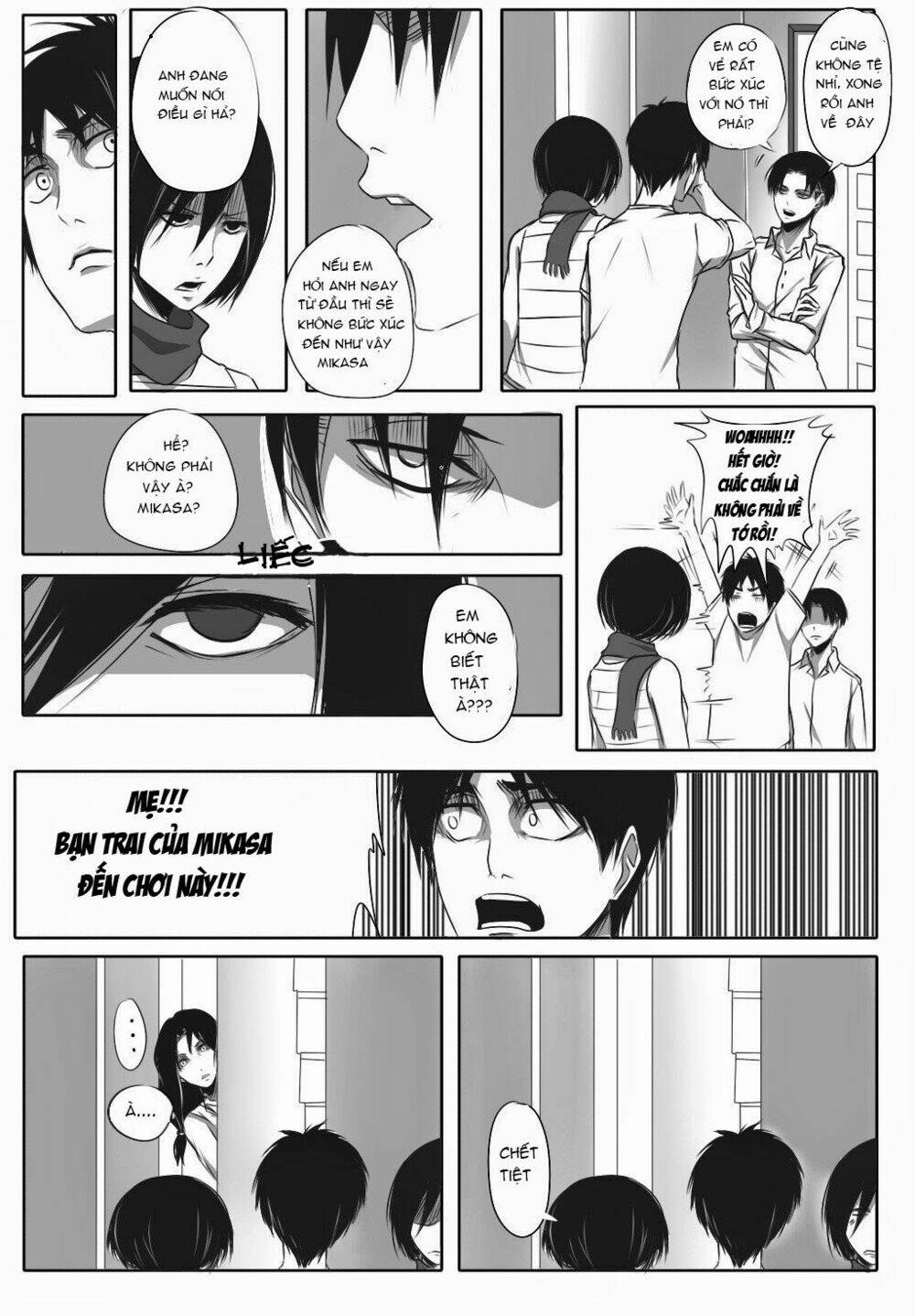 đại chiến titan - doujinshi về cuộc tình tay 4 chapter 6.5 4