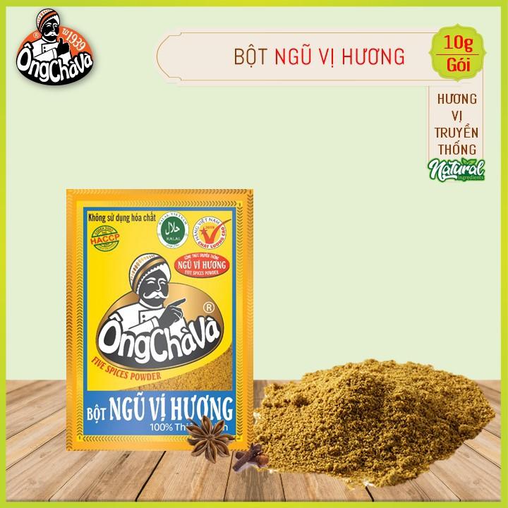 Bột NGŨ VỊ HƯƠNG 10gram Ông Chà Và - Gói nhỏ tiện lợi, tiết kiệm