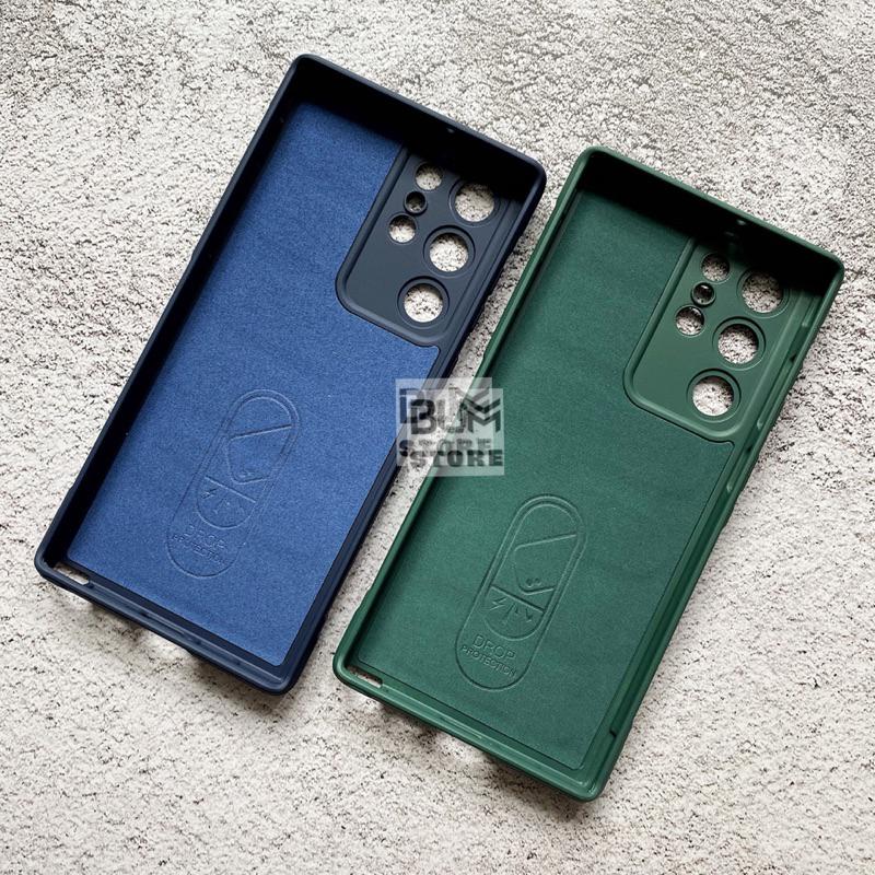 Ốp Phao Silicon Cho Samsung Galaxy S23 Ultra / S22 Ultra / Note 20 Ultra Chống Sốc Có Lót Nhung Bên Trong