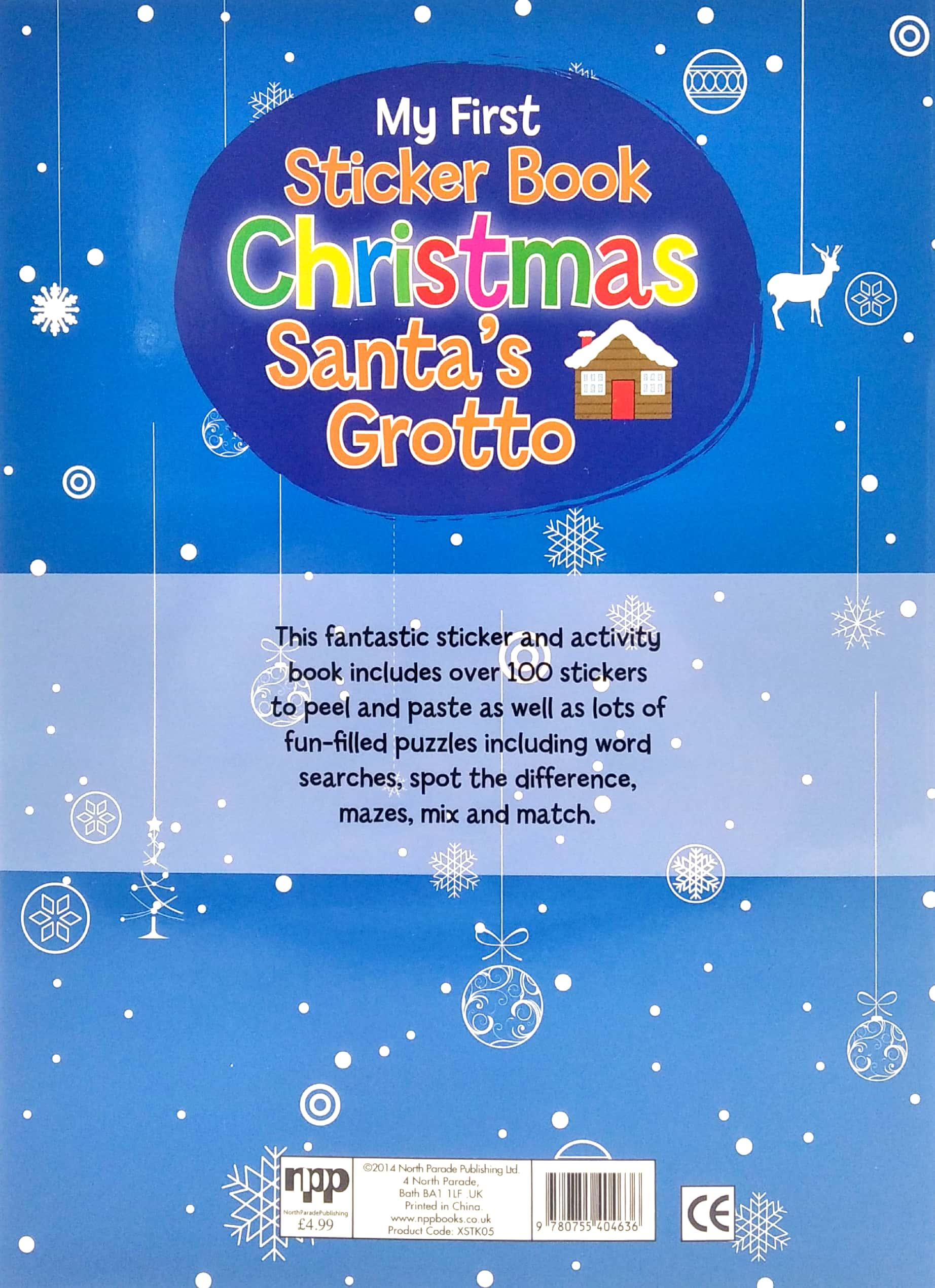 My First Christmas Sticker Book: Santa's Grotto