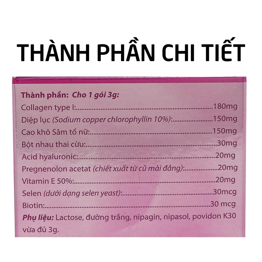 Combo 2 Hộp Cốm Collagen Roxtech Diệp Lục giúp đẹp da - tăng nội tiết tố nữ - Hộp 30 gói
