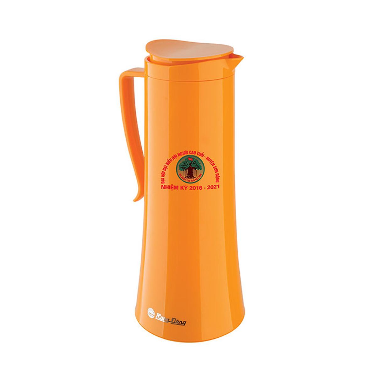 Phích pha trà giữ nhiệt cao cấp Rạng Đông, 1 lít, thân nhựa, vai nhựa, Model: RD-1040N1.E - Chính Hãng