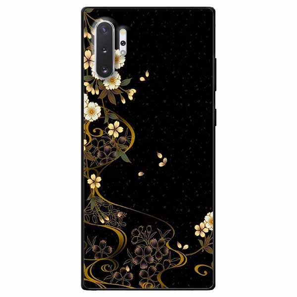 Ốp lưng dành cho Samsung Note 10 Plus mẫu Hoa Văn Hoa Trắng