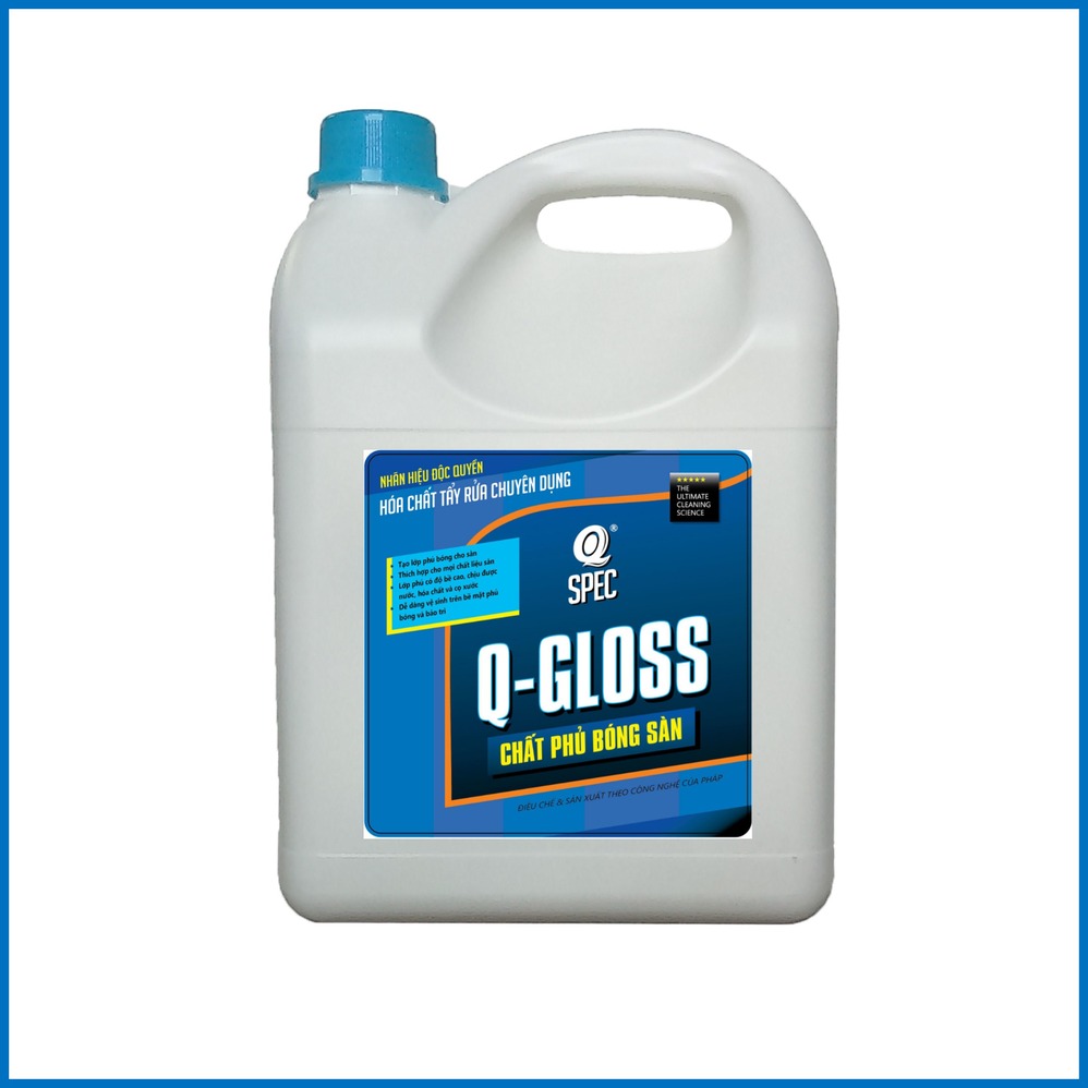 Phủ Bóng Sàn gốc Acrylic AVCOChem - Q-GLOSS - Siêu bóng bền đẹp - Thùng carton (4 x can 4 lít) - Hàng Chính Hãng