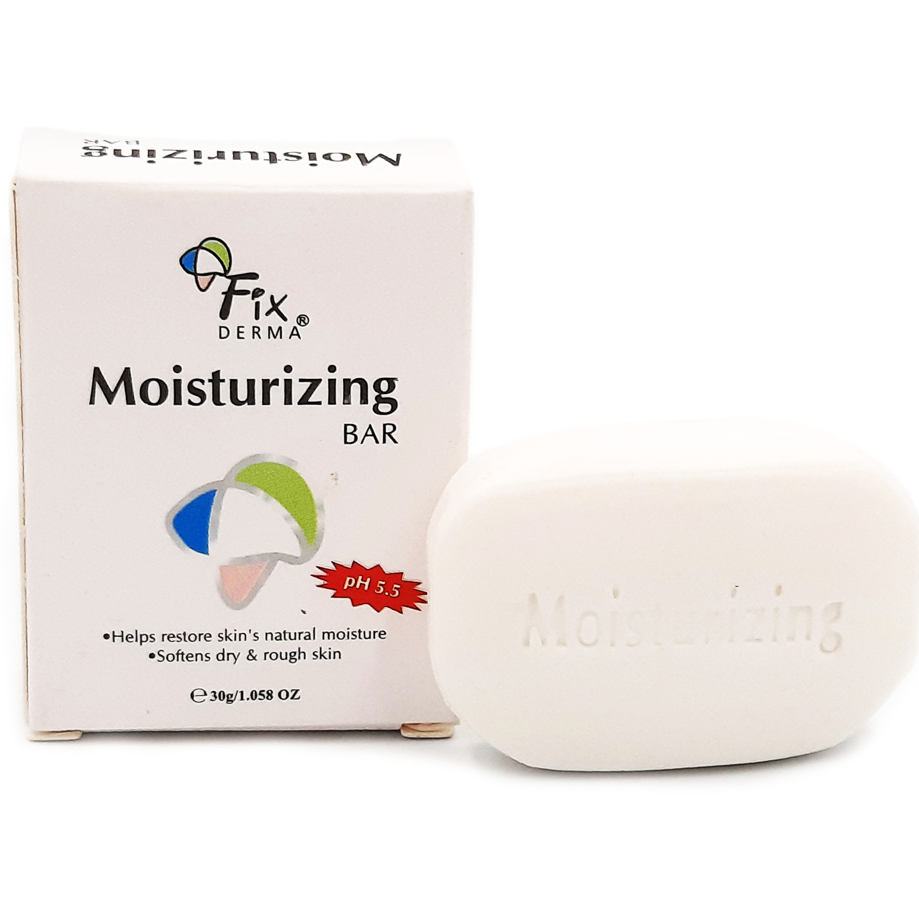 Xà Phòng Tắm Giúp Dưỡng Ẩm FIXDERMA Moisturizing Bar Giúp Dưỡng Trắng Da, Cấp Ẩm, Mềm Mịn Da 30g - Hùng Lợi