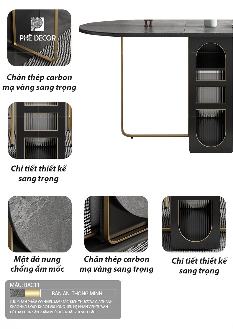 BÀN ĂN CAO CẤP KYOTO - BAC11 - chạn bát cao