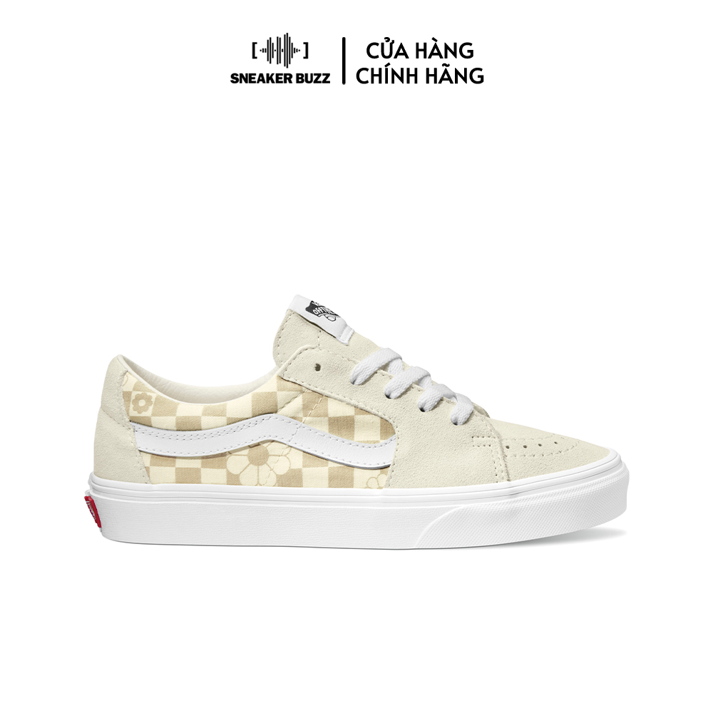 Giày Vans Sk8-Low Floral Checkerboard VN0009QRFS8