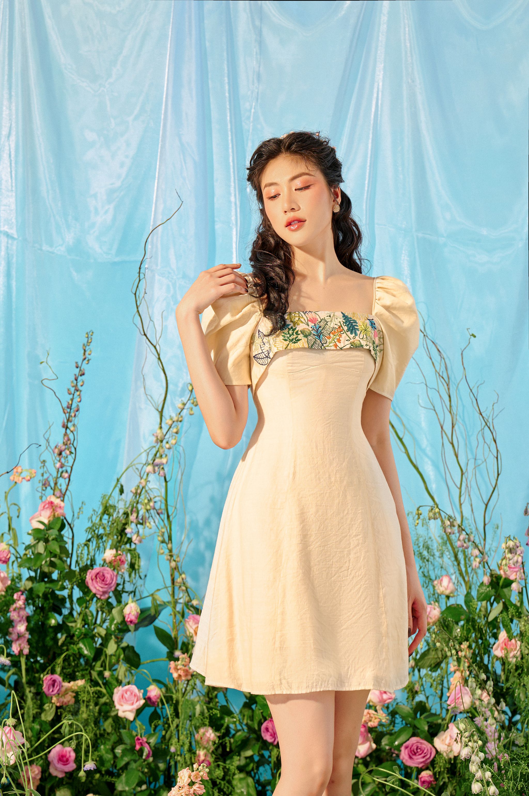 OLV - Đầm Norah Embroi Dress