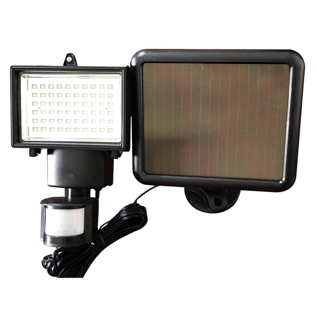 60 LED Professional Solar Powered Human Sensor Wall Light Waterproof Lamp