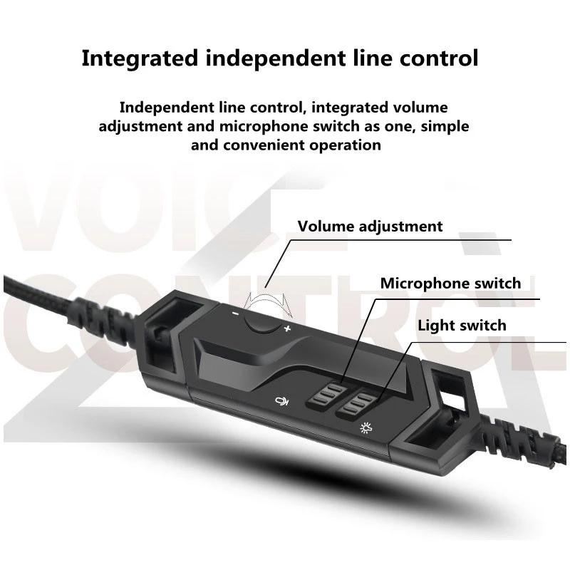 Chuyên Nghiệp Đèn RGB Game Thủ Tai Nghe Cho Máy Tính PS4 PS5 Fifa 21 Tai Nghe Chơi Game Bass Stereo PC Tai Nghe Có Dây Kèm Mic quà Tặng