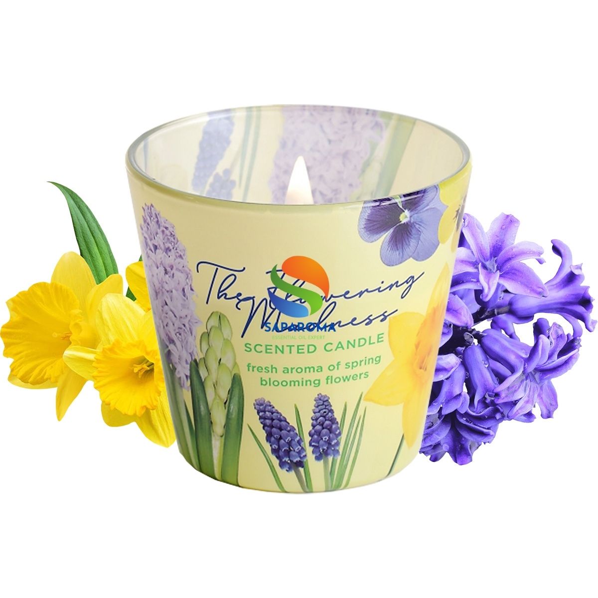 Ly nến thơm tinh dầu Bartek Flowering Madness 115g QT9687 - hoa dạ lan hương, nến trang trí, thơm phòng, thư giãn, hỗ trợ khử mùi