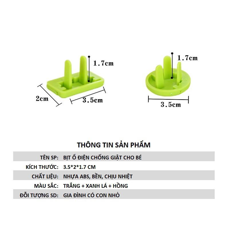 Bịt Ổ Điện chống giật CAO CẤP, bảo vệ an toàn cho bé, 2 chân 3 chân, nhựa ABS siêu bền, chống nhiệt cao cấp