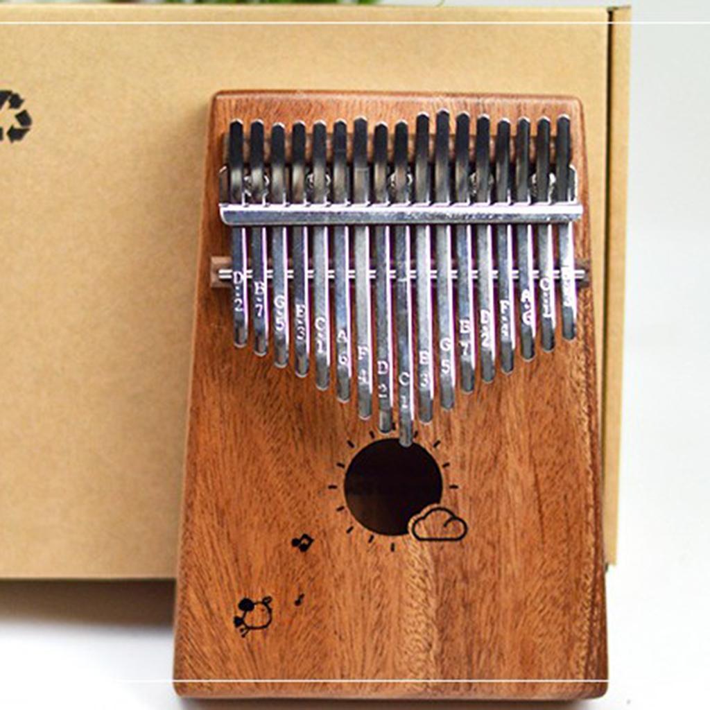 10 Key Kalimba Thumb Piano Mbira Solid Wood Musical Percussion