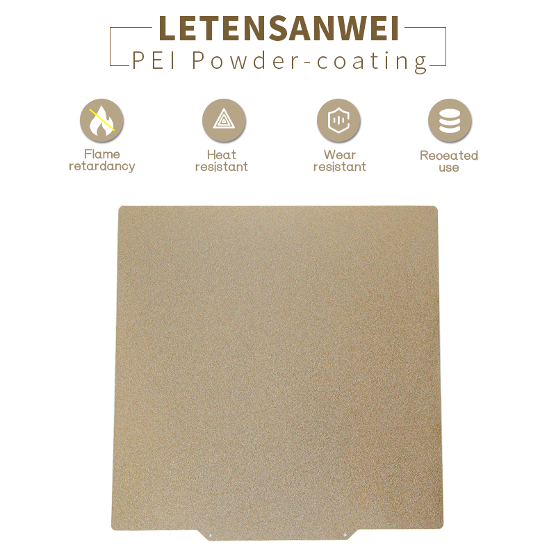 Loại Bỏ Linh Hoạt Nhỏ Size120x120mm Mặt Đơn Sơn Tĩnh Điện Nền Tảng Lò Xo Thép + Đế Từ Tính Cho Voron 3D Máy In