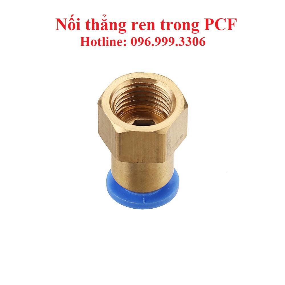 Đầu nối thẳng ren trong PCF khí nén, phun sương đầy đủ kích cỡ giá sỉ