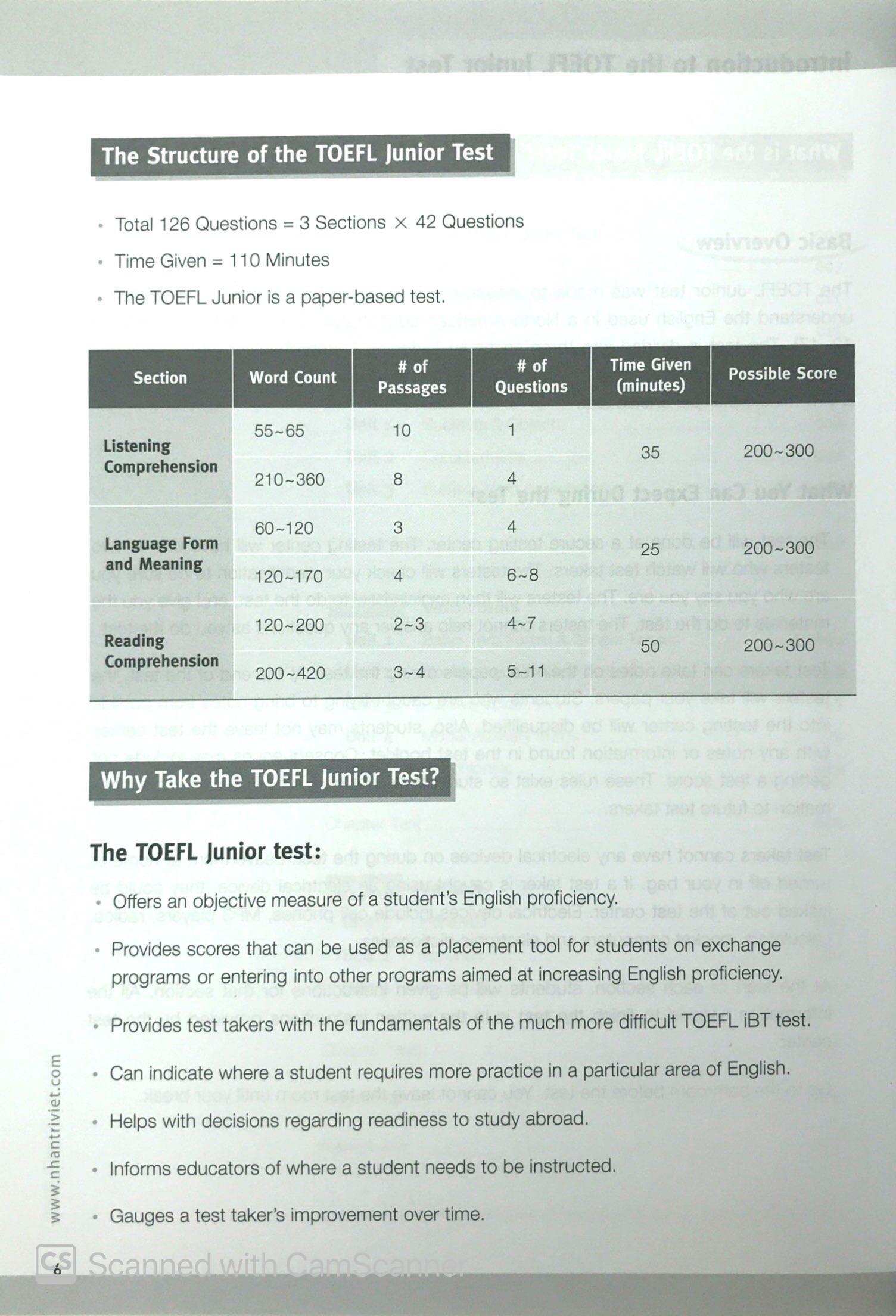 Master TOEFL Junior Advanced Cefr Level B2 (Không CD)
