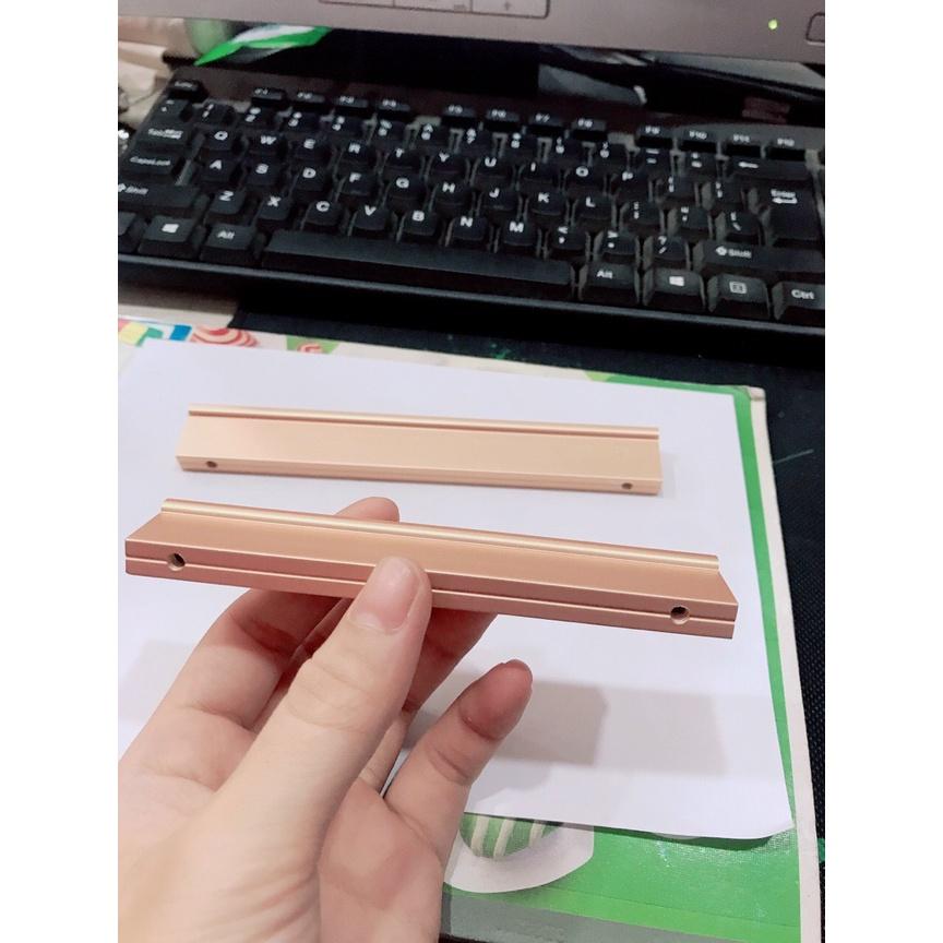 Tay nắm cánh tủ vàng trơn dạng thanh nhôm, tay nắm tủ quần áo đẹp