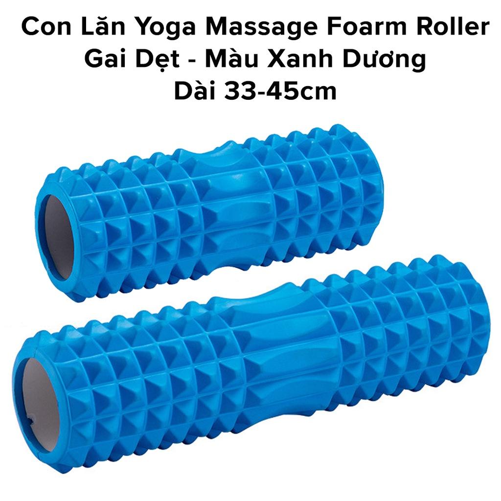 Con Lăn Yoga Massage Foarm Roller Ống Trụ Xốp Tập Thể Thao Giãn Cơ Có gai Roam Rollet Cao Cấp Chính Hãng Amalife