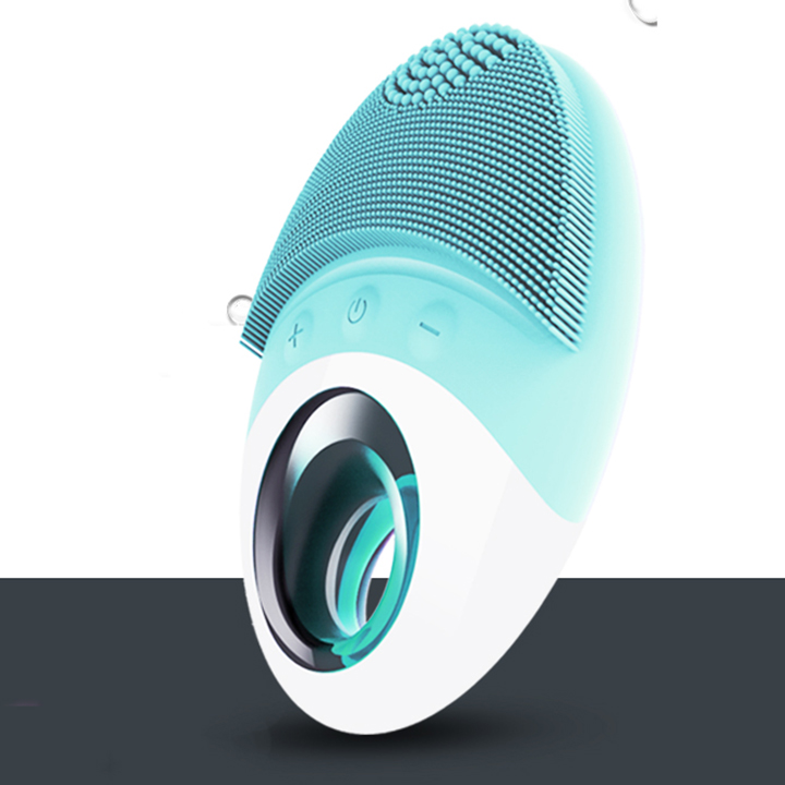 Máy massage mặt - Máy rửa mặt sợi gai silicon mềm mịn kháng khuẩn JJOL-09