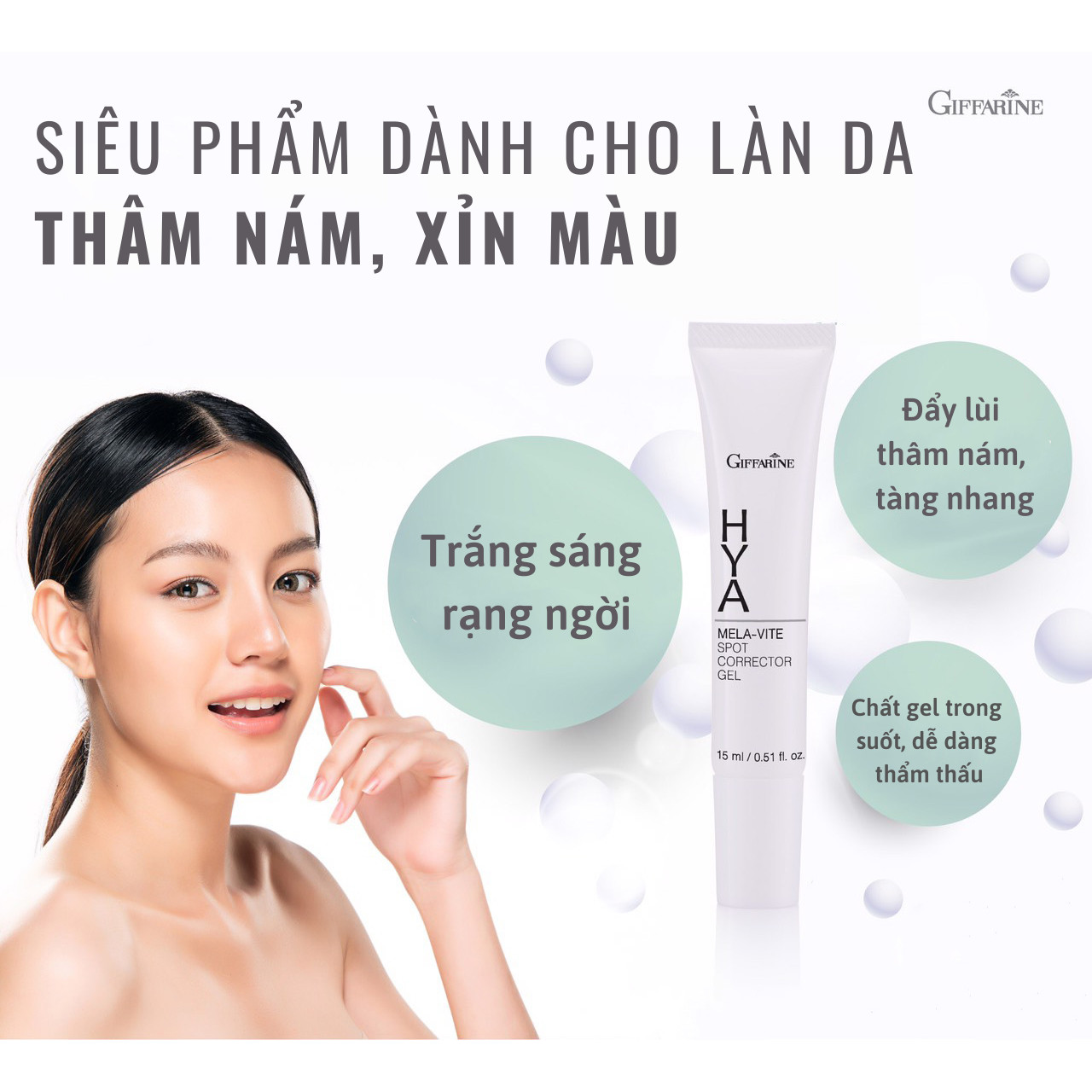 Gel cải thiện đều màu da Giffarine HYA Mela-vite Spot Corrector Gel