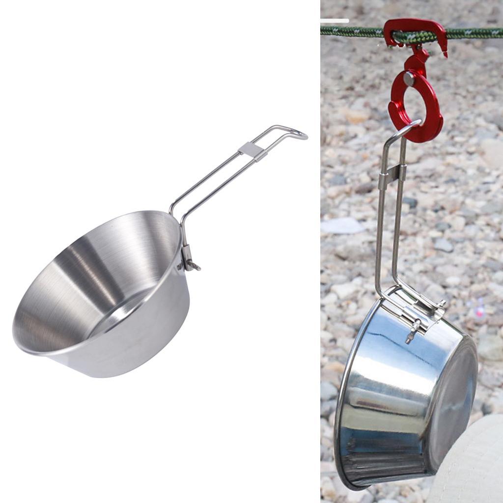 Folding Bowl Tools Camping Gear Picnic Cookware Food Container for Bbq