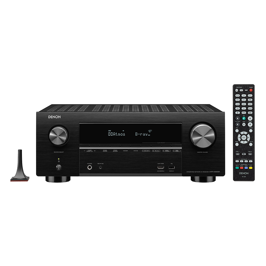 Thiết Bị Khuếch Đại Âm Tần Denon AVR-X3500HBKE2 (180W) - Hàng Chính Hãng