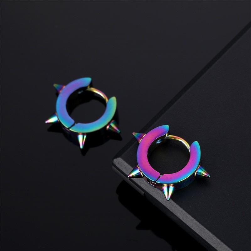 Khuyên tai Nam Nữ Titan hình tròn cá tính