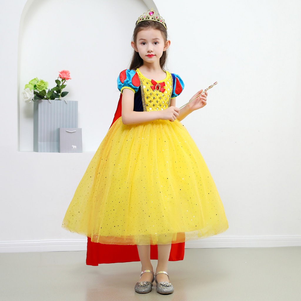 Đầm công chúa Bạch tuyết cho bé gái cosplay halloween hàng nhập Quảng châu cao cấp