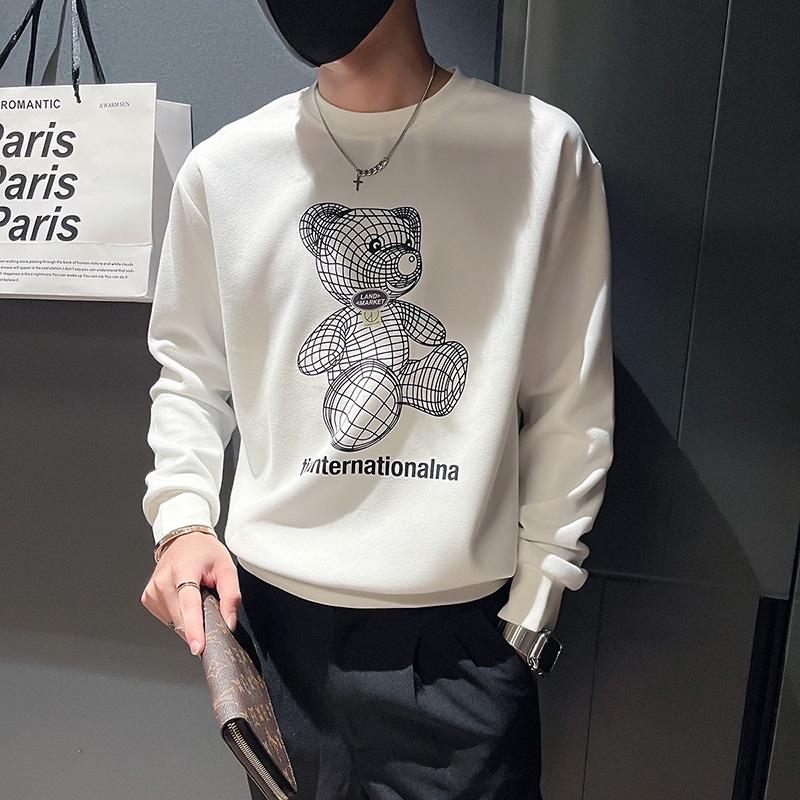 Áo thu đông chất đẹp, Áo sweater nam cổ tròn cao cấp streetwear in Gấu TIO mã NZ689