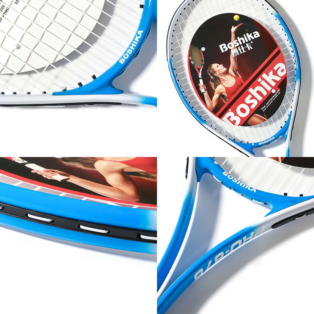 Vợt tennis hợp kim nhôm chống va đập nhẹ với túi đựng quần vợt tập luyện và cán vợt tennis