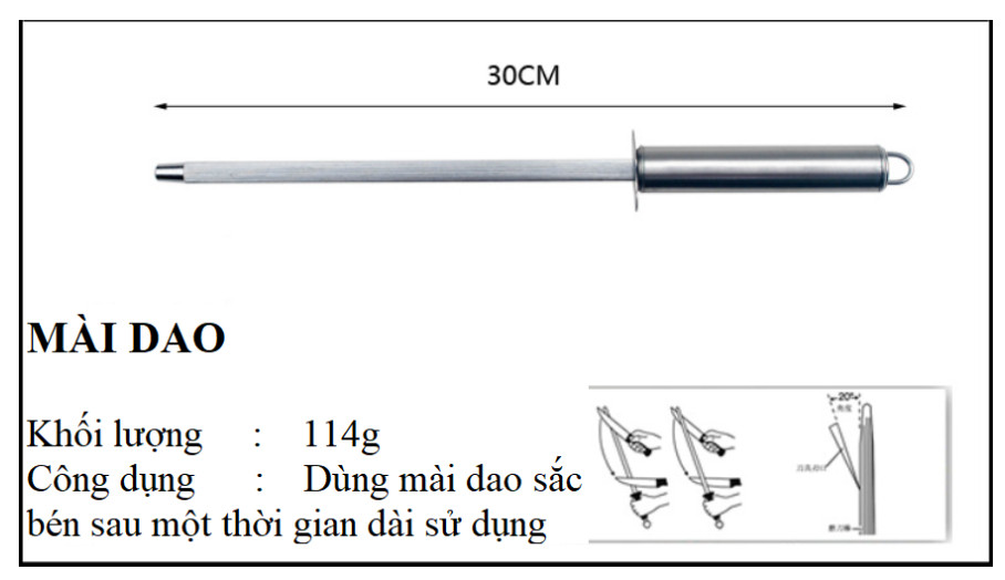 Bộ dao MAGIC CUT chất liệu thép