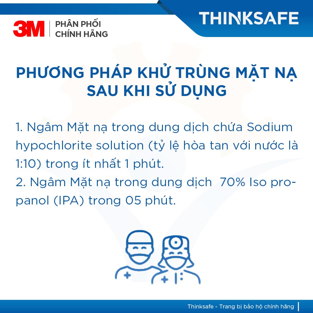 Mặt nạ phòng độc 3M 6200 phin lọc 3M 2097 lọc bụi mịn pm2.5, khói hàn, chống hơi sơn 3m 6200 - 3m 2097