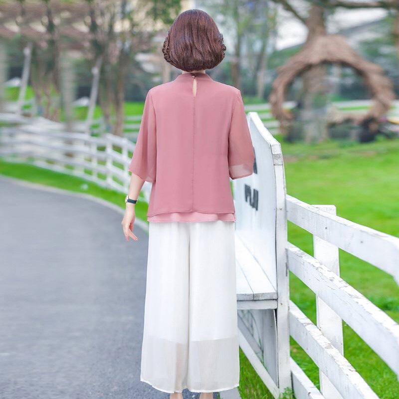 Áo Trung Niên Cổ Tàu Thời Trang Cho Mẹ Và Bà Phong Cách Sang Trọng Lịch Sự, Có Big Size